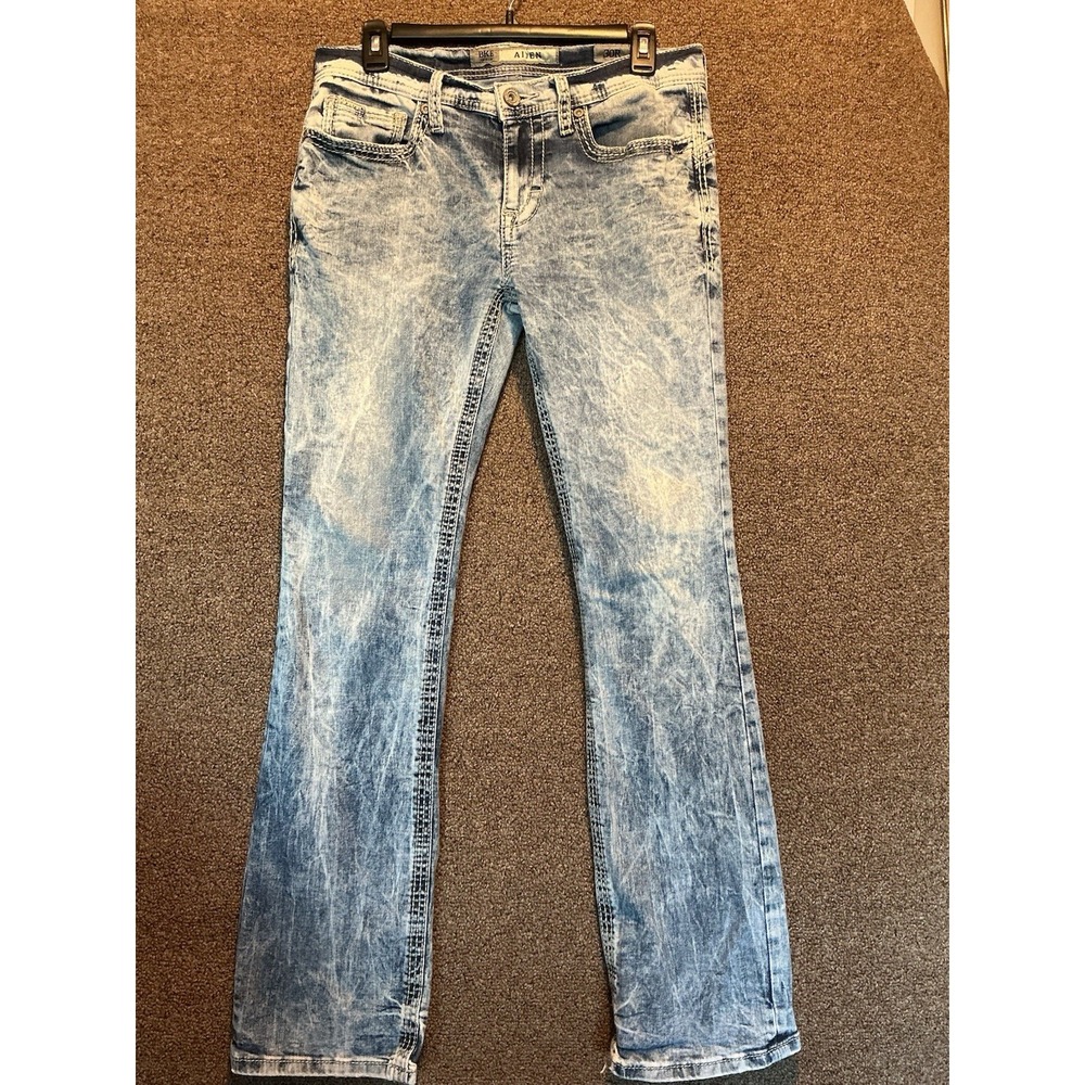 BKE Buckle Aiden Jeans 30R Acid Washed ABM21086 32x32 Straight Leg Rodeo Cowboy